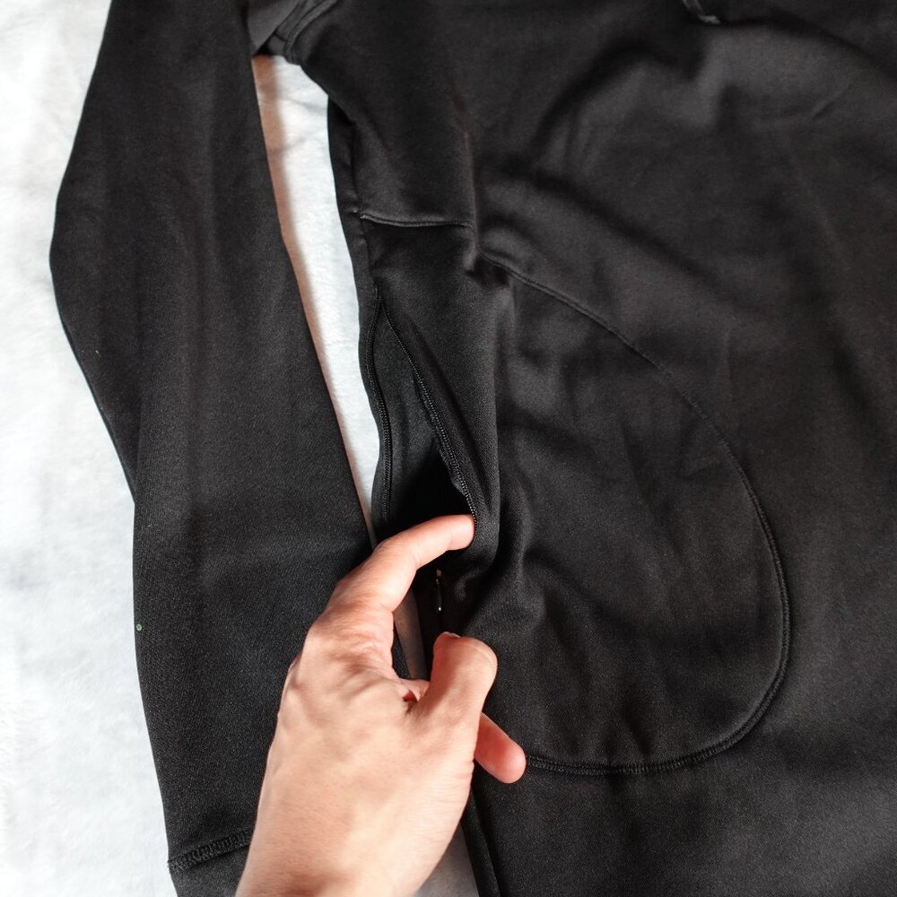 Indyeva Bero IV Pine Womens Pullover Size M Long Tall Fit Fleece Lined Black - Picture 3 of 12